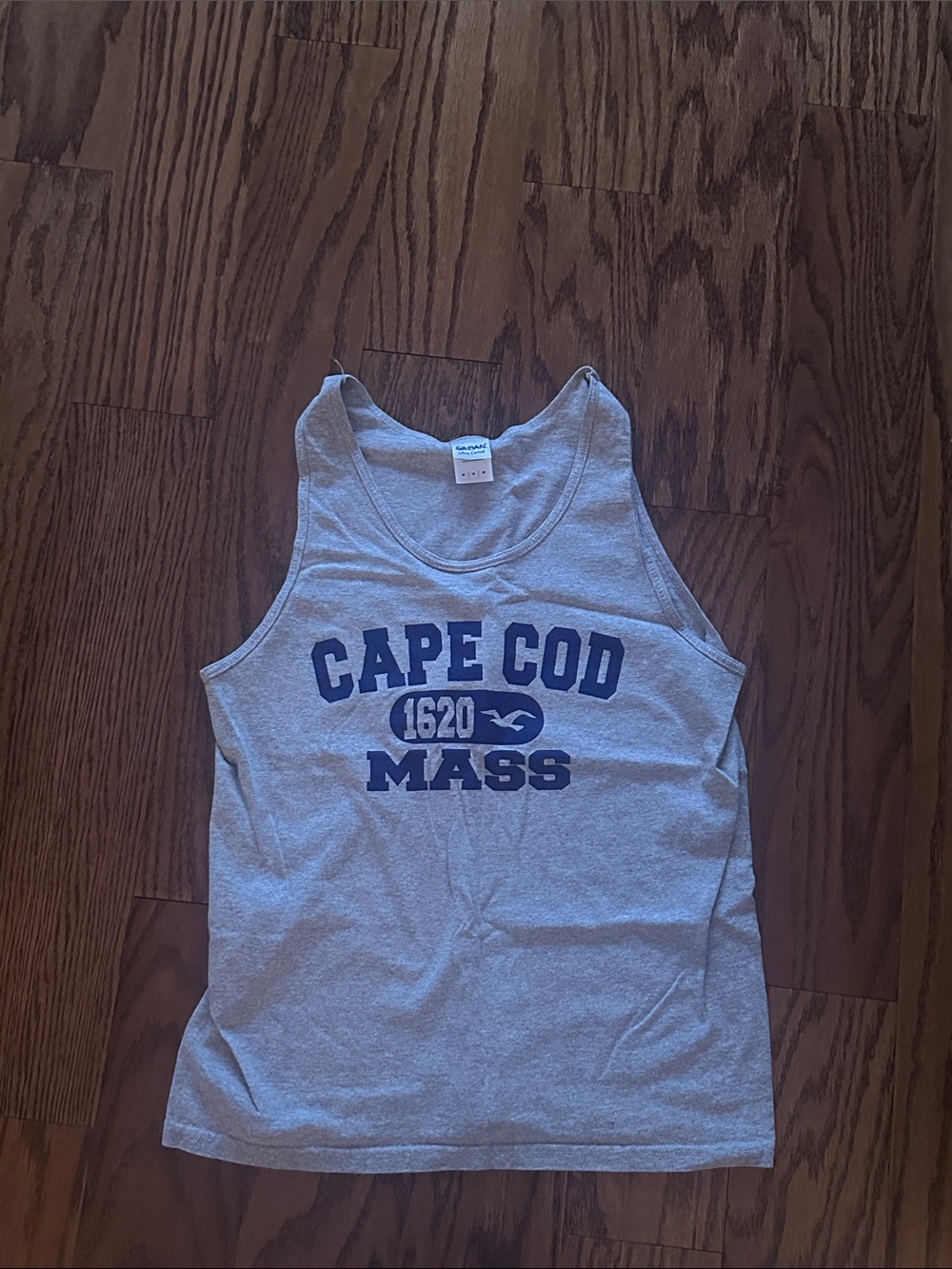 Cape Cod Grey Graphic Tank Top